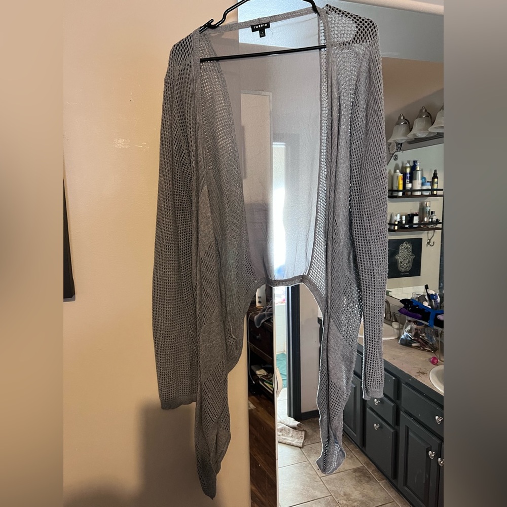 Torrid mesh cardi